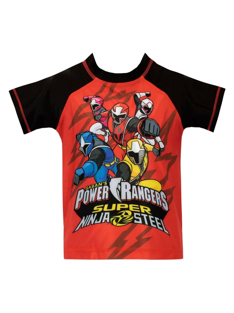 Character Red/Black Power Rangers Shorts and Top Top & Shorts Set - Image 2 of 4 Character Red/Black Power Rangers Shorts and Top Top & Shorts Set - Image 2 of 4