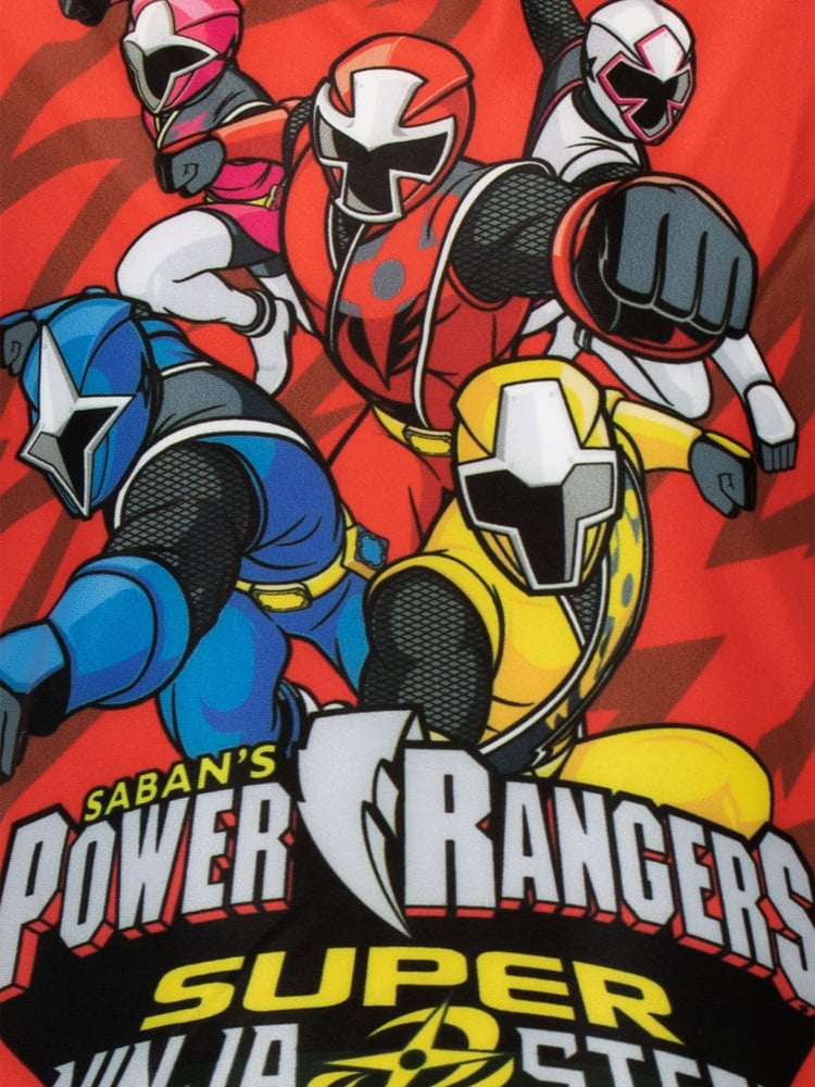 Character Red/Black Power Rangers Shorts and Top Top & Shorts Set - Image 4 of 4