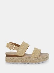 Novo Natural Regular Fit Sadie Espadrille Double Strap Sandals - Image 2 of 6