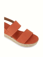 Novo Orange Wide Fit Sadie Espadrille Double Strap Sandals - Image 4 of 6