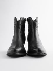 Black Regular/Wide Fit Forever Comfort® Stitched Detail Ankle Western/Cowboy Boots - Image 7 of 8