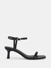 Novo Black Wide Fit Undercover Low Heel Two Part Sandals - Image 2 of 6