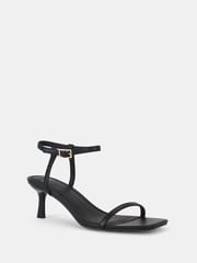 Novo Black Wide Fit Undercover Low Heel Two Part Sandals - Image 3 of 6