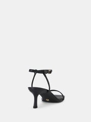 Novo Black Wide Fit Undercover Low Heel Two Part Sandals - Image 6 of 6