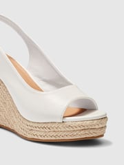 Novo White Regular Fit Ocean Slingback Espadrille Wedge - Image 3 of 4