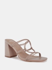 Novo Nude Regular Fit Luckie Block Heel Mules - Image 3 of 6