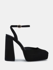 Novo Black Wide Fit ILIKA Close Toe Platform Courts - Image 2 of 6