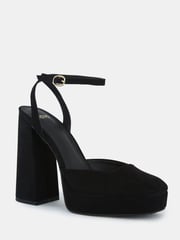 Novo Black Wide Fit ILIKA Close Toe Platform Courts - Image 3 of 6