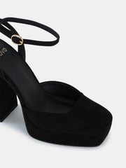 Novo Black Wide Fit ILIKA Close Toe Platform Courts - Image 4 of 6