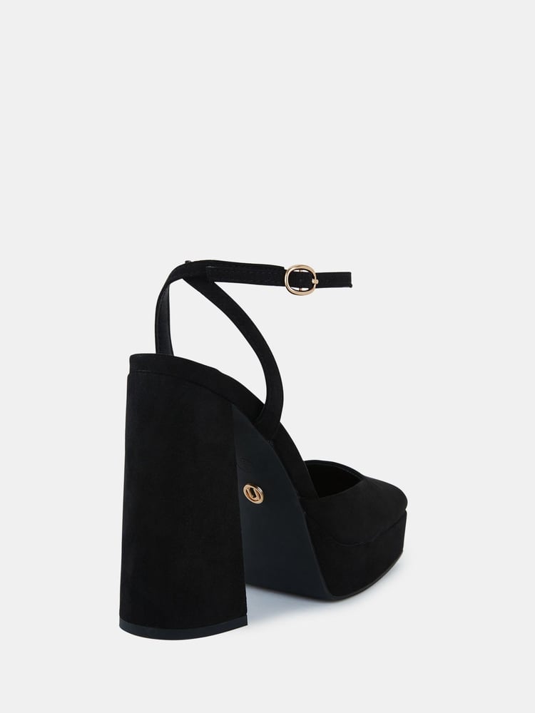 Novo Black Wide Fit ILIKA Close Toe Platform Courts - Image 6 of 6