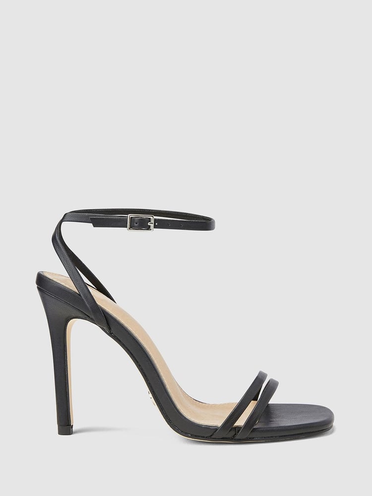 Novo Black Wide Fit McKenna Strappy Heeled Sandals - Image 2 of 4