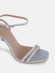 Novo Silver Wide Fit McKenna Strappy Heeled Sandals - Image 4 of 6