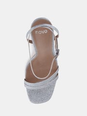 Novo Silver Wide Fit McKenna Strappy Heeled Sandals - Image 5 of 6