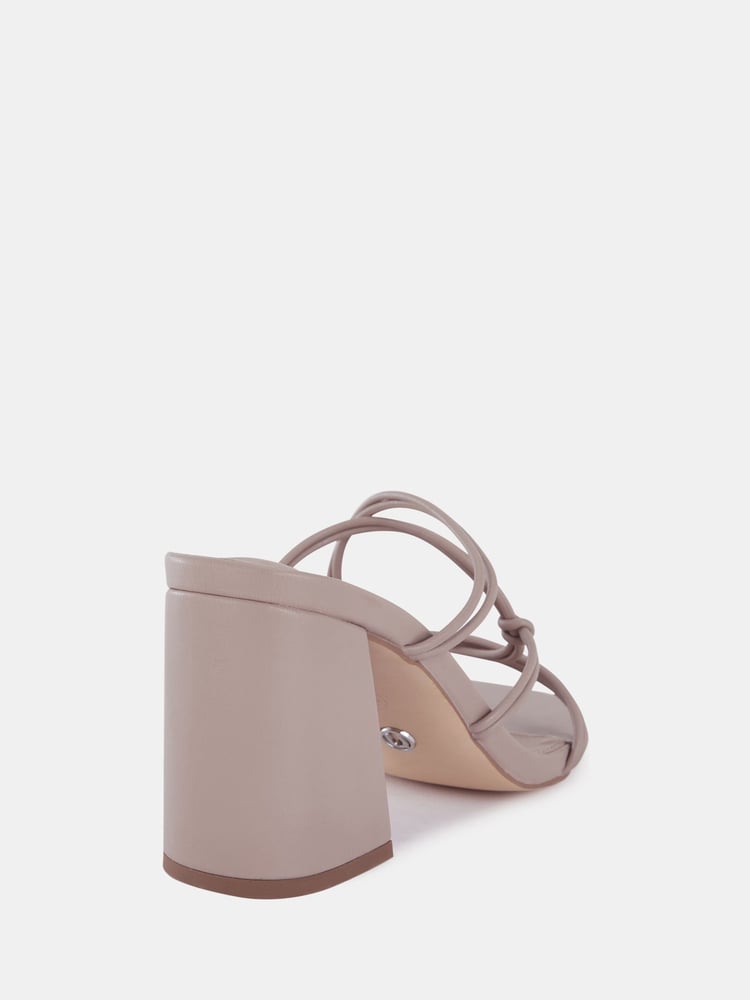 Novo Nude Wide Fit Luckie Block Heel Mules - Image 6 of 6 Novo Nude Wide Fit Luckie Block Heel Mules - Image 6 of 6