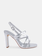 Novo Silver Standard Fit Mimosa Strappy Block Heels - Image 2 of 6