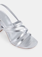 Novo Silver Standard Fit Mimosa Strappy Block Heels - Image 4 of 6