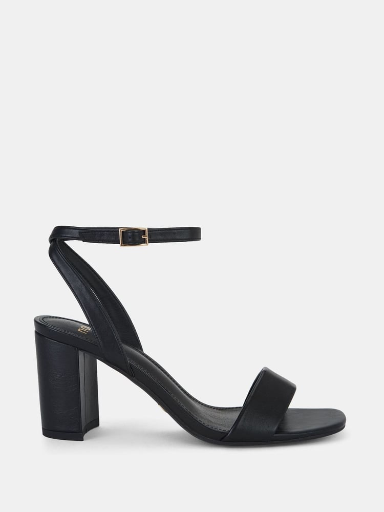 Novo Black Novo Martinez Regular Fit Block Heel Sandals - Image 2 of 6