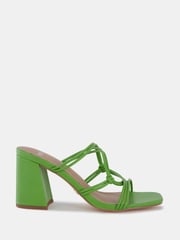 Novo Green Standard Fit Luckie Block Heel Mules - Image 2 of 5