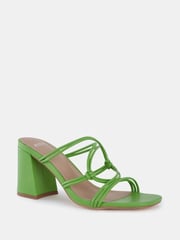 Novo Green Standard Fit Luckie Block Heel Mules - Image 3 of 5