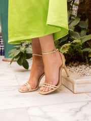 Novo Gold McKenna Strappy Heeled Sandals - Image 1 of 6