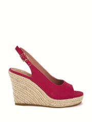 Novo Red Regular Fit Ocean Slingback Espadrille Wedge - Image 2 of 5