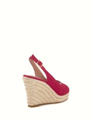 Novo Red Regular Fit Ocean Slingback Espadrille Wedge - Image 3 of 5
