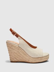 Novo Natural Regular Fit Ocean Slingback Espadrille Wedge - Image 2 of 4