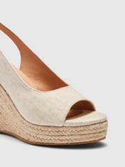 Novo Natural Regular Fit Ocean Slingback Espadrille Wedge - Image 3 of 4