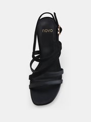 Novo Black Standard Fit Mimosa Strappy Block Heels - Image 5 of 6