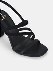 Novo Black Standard Fit Mimosa Strappy Block Heels - Image 6 of 6