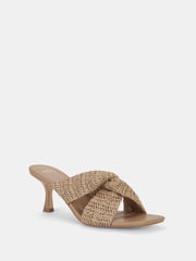 Novo Natural Urbinos Woven Low Heel Mules - Image 3 of 6
