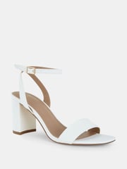 Novo White Novo Martinez Regular Fit Block Heel Sandals - Image 3 of 6