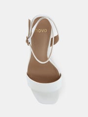 Novo White Novo Martinez Regular Fit Block Heel Sandals - Image 5 of 6