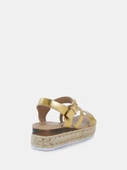 Novo Gold Regular Fit SIMBA Espadrille Strappy Sandals - Image 4 of 6