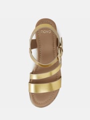Novo Gold Regular Fit SIMBA Espadrille Strappy Sandals - Image 5 of 6