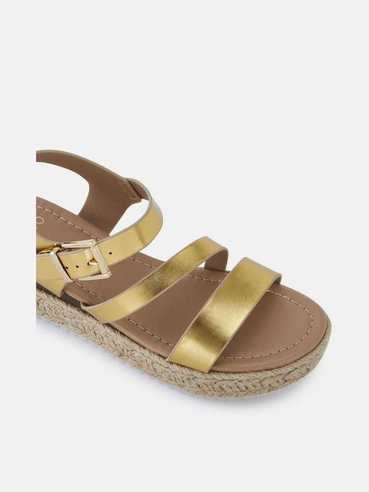 Novo Gold Regular Fit SIMBA Espadrille Strappy Sandals - Image 6 of 6 Novo Gold Regular Fit SIMBA Espadrille Strappy Sandals - Image 6 of 6
