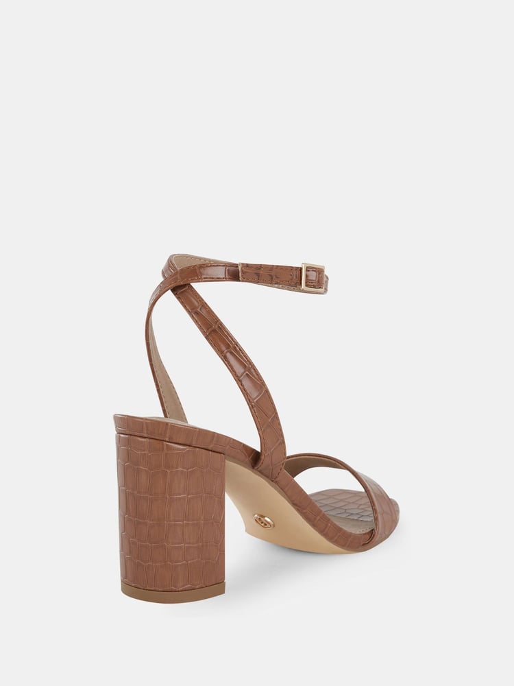 Novo Brown Novo Martinez Regular Fit Block Heel Sandals - Image 6 of 6