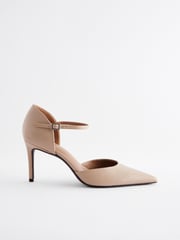 Camel Forever Comfort® Leather Point Toe Mary Jane Heels - Image 4 of 7
