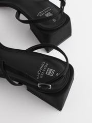 Black Forever Comfort® Flare Block Sandals - Image 3 of 8