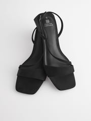 Black Forever Comfort® Flare Block Sandals - Image 7 of 8