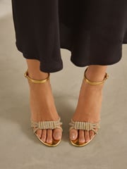 Gold Forever Comfort® Jewel Knot Sandals - Image 4 of 9