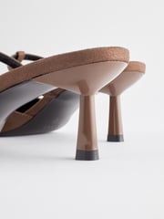 Brown Forever Comfort® Square Toe T-Bar Mules - Image 3 of 5