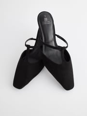 Black Forever Comfort® Square Toe T-Bar Mules - Image 4 of 6