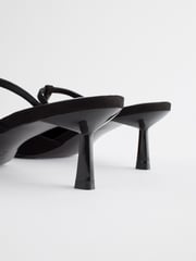Black Forever Comfort® Square Toe T-Bar Mules - Image 5 of 6