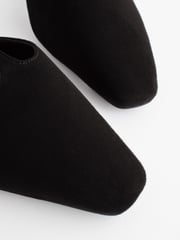 Black Forever Comfort® Square Toe T-Bar Mules - Image 6 of 6