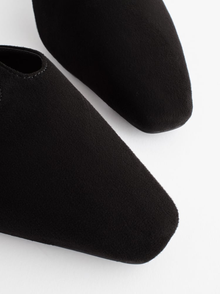 Black Forever Comfort® Square Toe T-Bar Mules - Image 6 of 6
