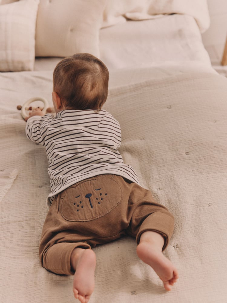Neutral Baby Animal Print 100% Cotton Leggings 2 Pack (0mths-2yrs) - Image 2 of 13