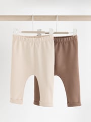 Neutral Baby Animal Print 100% Cotton Leggings 2 Pack (0mths-2yrs) - Image 5 of 13