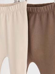 Neutral Baby Animal Print 100% Cotton Leggings 2 Pack (0mths-2yrs) - Image 9 of 13