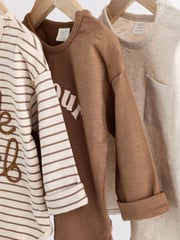 Neutral Milk Club Baby Jersey Long Sleeve T-Shirts 3 Pack (0mths-2yrs) - Image 10 of 14